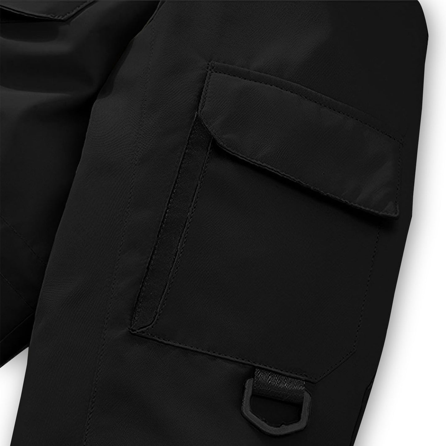 Black Winter Fur Hooded Down Jacket