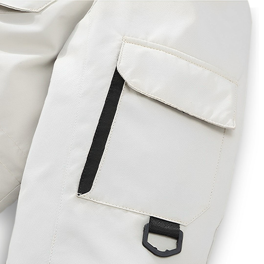 White Winter Fur Hooded Down Jacket