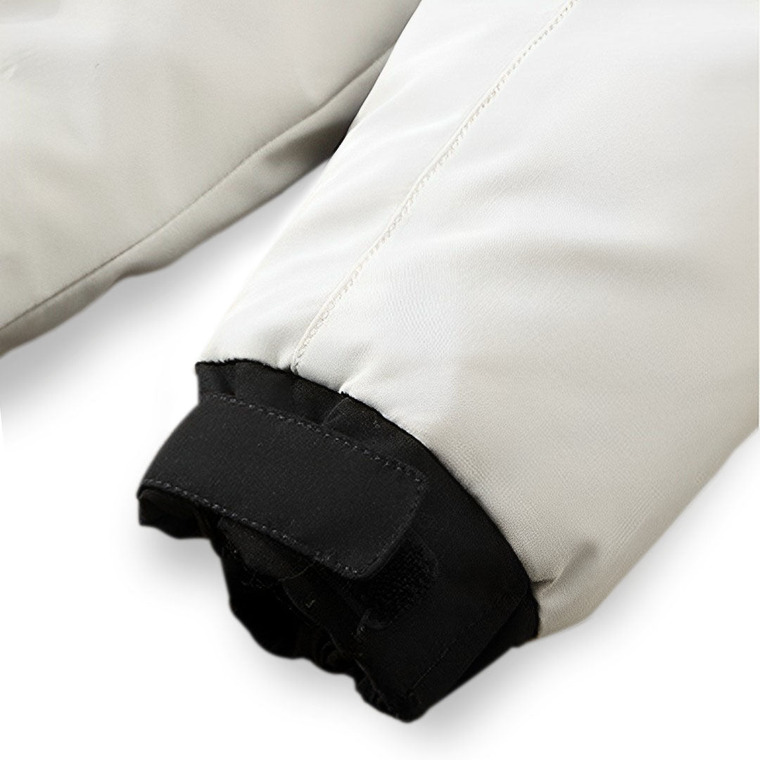 White Winter Fur Hooded Down Jacket