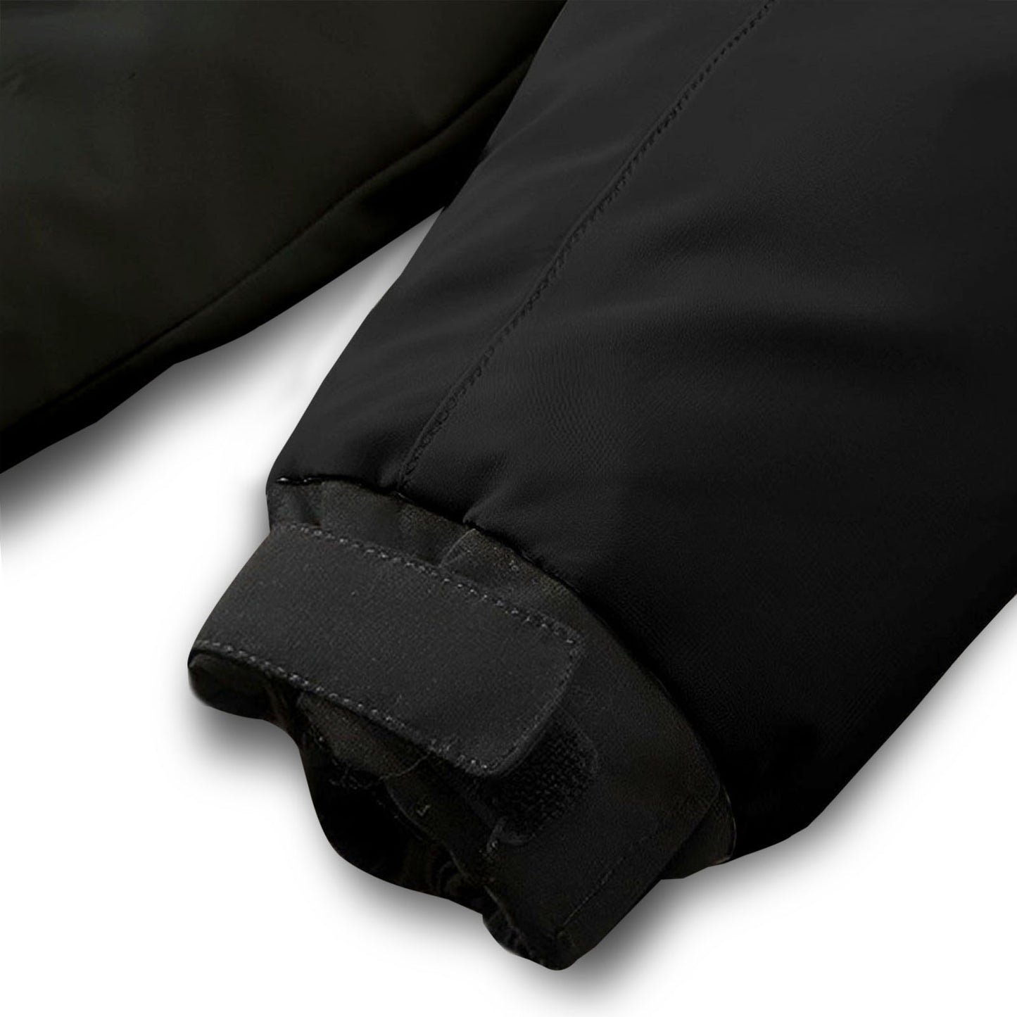 Black Winter Fur Hooded Down Jacket