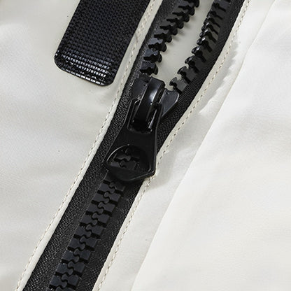 White Winter Fur Hooded Down Jacket